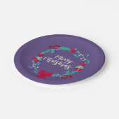 Kerstmis rijkdom papieren bordje (Gekanteld)