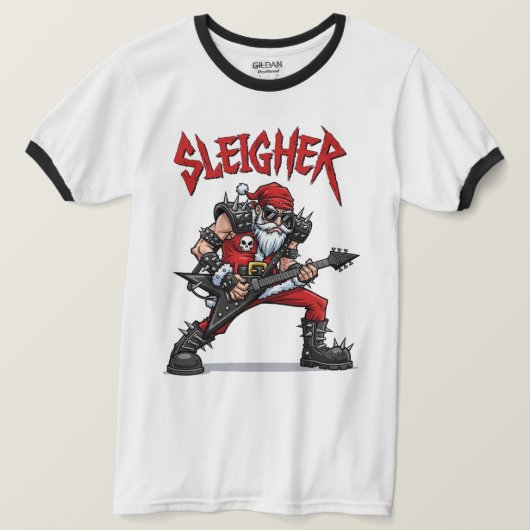Kerstmis Ringer T-Shirt (Design voorkant)
