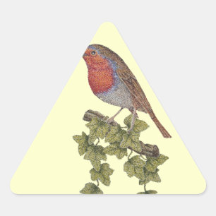 Kerstmis Robin en de illustratie van Sticker