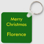 Kerstmis Robin Maatwerk Sleutelhanger (Achterkant)