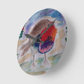 Kerstmis Robin Wandklok (Hoek)