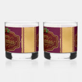 Kerstmis Rock Glas Set (Links)