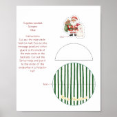 Kerstmis rocker kaart poster (Voorkant)