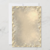 Kerstmis rode ballen boog, wijn glas bedrijf parti kaart (Achterkant)