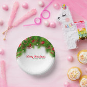 Kerstmis, rode bollen en Cadeaus Papieren Kommen (Feest)