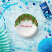 Kerstmis, rode bollen en Cadeaus Papieren Kommen (Feest)