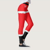 Kerstmis Rode Elf Kerstman leggingen Leggings (Rechts)