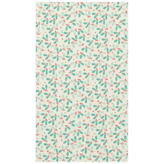 Kerstmis rode en groene maretak tafelkleed (Voorkant)