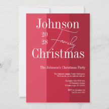 Kerstmis Rode Gestreepte Kerstmis Partij Uitnodigi