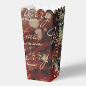 Kerstmis Rode Groene Gouden Favoriete Dozen Bedankdoosjes (Achterkant)