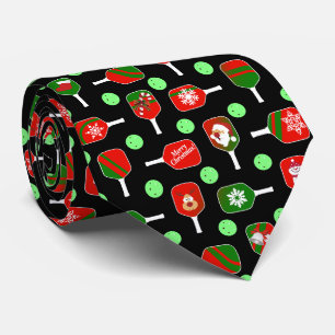 Kerstmis: Rode groene handschoenen: zwart Stropdas