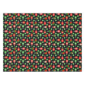 Kerstmis: Rode groene handschoenen: zwart Tafelkleed (Voorkant (Horizontaal))