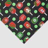 Kerstmis: Rode groene handschoenen: zwart Tissuepapier (Detail)