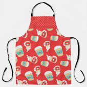 KERSTMIS RODE & GROENE KOFFIEKOPJES & MOKKEN SCHORT (Voorkant)