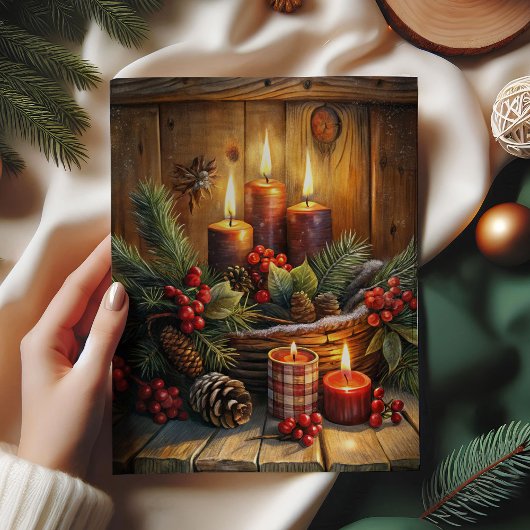 Kerstmis rode kaarsen tissuepapier vakantie