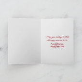 Kerstmis Rode Kardinalen in Winterbos Feestdagen Kaart (Binnen)