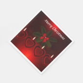 Kerstmis Rode Krans Lint Servet (Hoek)