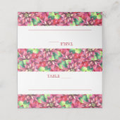 Kerstmis Rode Poinsettia Bruiloft Plaatskaartje (Buitenkant ongevouwen)