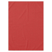 Kerstmis Rode Puffy Quilted Tafelkleed (Voorkant)