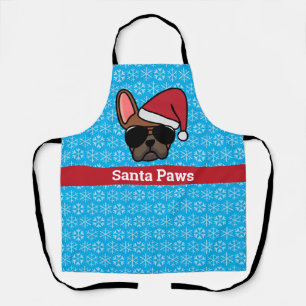 Kerstmis Rode Reuzen Franse Bulldog Schort