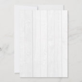 Kerstmis Rode Roos met Dennenbloemen Krans Bewegen Aankondiging (Achterkant)