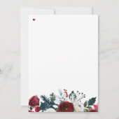 Kerstmis rode Santa Baby shower uitnodiging (Achterkant)