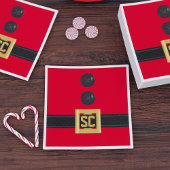 Kerstmis Rode Santa pak Belt Monogram Vakantie Servet