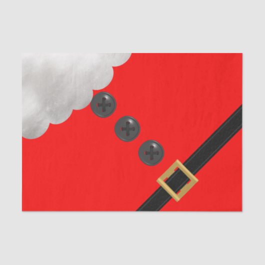 Kerstmis Rode Sinterklaaspak Feestelijke vakantie Tissuepapier (Voorkant)