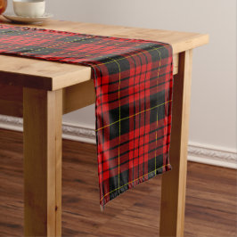 Kerstmis, Rode Tartan Plaid Korte Tafelloper