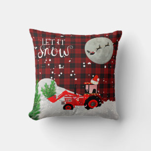 Kerstmis RODE TREKKER Houthakker Buffalo Plaid Kussen