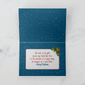 Kerstmis Rode Truck Met Suikerstenen Feestdagen Kaart (Binnen)