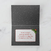 Kerstmis Rode Truck Met Suurstokken Feestdagen Kaart (Binnen)