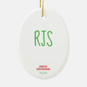 Kerstmis Rode Wijn Glas met Santa Hat Wijn Liefheb Keramisch Ornament (Achterkant)