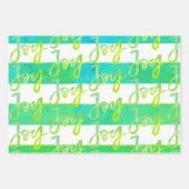 Kerstmis: rode, witte gouden streep inpakpapier vel (Voorkant 3)