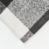 Kerstmis Rode XMAS Vrachtwagen Plaid Zwart Wit Fleece Deken (Hoek)