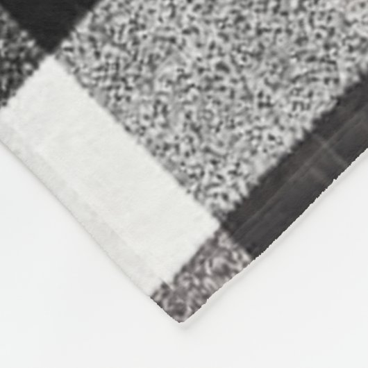 Kerstmis Rode XMAS Vrachtwagen Plaid Zwart Wit Fleece Deken (Hoek)