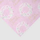 Kerstmis roept vrolijke Kerstmis Roze Kerstmis Tissuepapier (Detail)