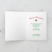 Kerstmis, roffels in patronen, decoraties kaart (Binnen)