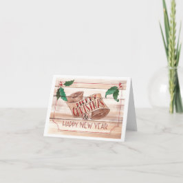 Kerstmis Rolkaart Feestdagen Kaart