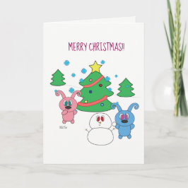 Kerstmis Rollys - een Kerstkaart Feestdagen Kaart