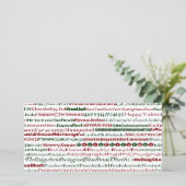 Kerstmis Rond De Wereld Tekst Ontwerp FotoKaart Feestdagenkaart (Staand voorkant)