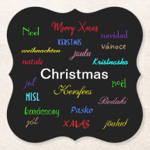 Kerstmis rond de wereldmoderne tijd in het zwart