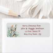 Kerstmis - rond Eigen berichtlabel Etiket (Insitu)