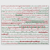 Kerstmis rond het World TextDsgn Wrapping Paper Cadeaupapier (Vlak)
