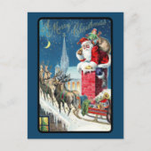  kerstmis rond kerstmis met kerstcadeaus op winter feestdagenkaart (Voorkant)