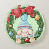 Kerstmis Rond Kussen (Achterkant)