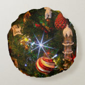 Kerstmis Rond Kussen (Achterkant)