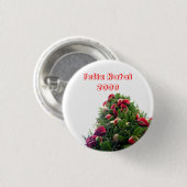 Kerstmis Ronde Button 3,2 Cm (Voorkant /achterkant)
