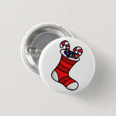 Kerstmis Ronde Button 3,2 Cm (Voorkant /achterkant)