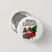 Kerstmis Ronde Button 3,2 Cm (Voorkant /achterkant)